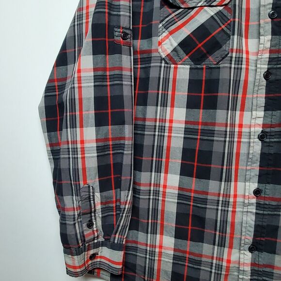 Parish Nation Scully Snap Up Western Plaid 2XL Shirt Canvas, Roll-Tab‎ Sleeves - Picture 9 of 16
